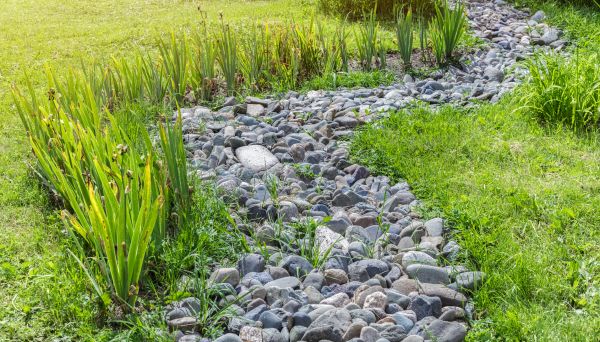 River Rock Garden Installation in Norwalk
