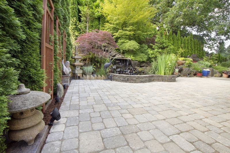 Stylish paver border design